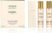 Chanel Coco Mademoiselle Geschenkset - Eau de Toilette + 2x Eau de Toilette Refill