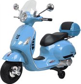 Elektrische Kinder Vespa - 12 Volt elektrische scooter - inclusief koffer - windscherm Gelicenseerd product - 2 TM 5 jaar