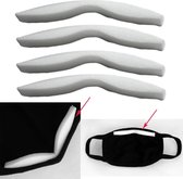 Neuspad 3D - 20 stuks - ZONDER mondmaskers - vermindering condens - voor brildragers - wit