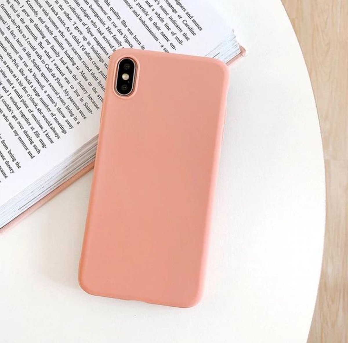 Samsung Galaxy A50 Back Cover Telefoonhoesje | Oranje | Siliconen Hoesje