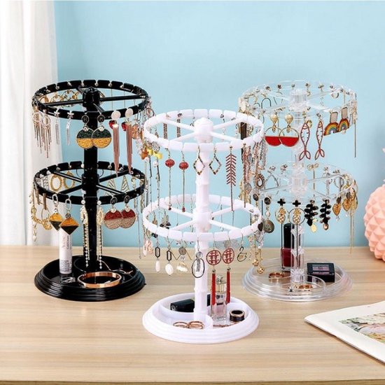 Sieraden standaard Wit/ Display – Oorbellen en kettingrekje / Sieradenrekje – Juwelen Sieraden/ Oorbellen / Ketting Organizer – Sieradenboom Wit / Sieraden standaard vrouwen wit