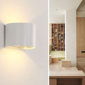 Cahaya Bent wit | 2023 model | LED Wandlamp warm wit | Geschikt voor binnen en buiten | Waterdicht IP65 | Instelbare stralingshoek |