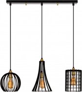 Moderne Hanglamp 3x E27 fitting - Zwart | Cleveland