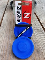 Puce Zip | mini frisbee 6,8 cm | Disque Fun Pocket | Bleu