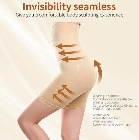 Corrigerend ondergoed voor billen, buik en dijen - corrigerend ondergoed high waist - Beige/Creme - maat M/L