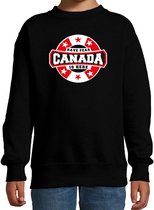 Have fear Canada is here / Canada supporter sweater zwart voor kids 9-11 jaar (134/146)