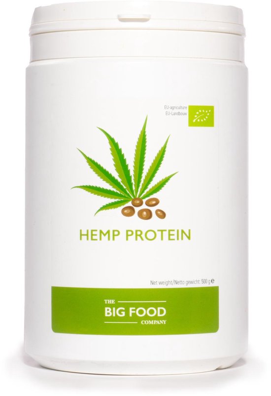 Bol Com Bigfood Big Food Hennep Proteine Poeder Naturel 500 Gram