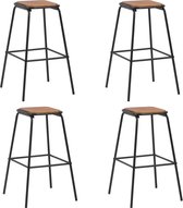 Barkrukken set 4 stuks (INCL anti kras viltjes) – barstoelen- Bar kruk - Hoge Stoel - Bar stoeltje - Bar krukje