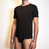 Giuliano - Heren Ondershirt Met Ronde Hals - Maat XXL - Zwart