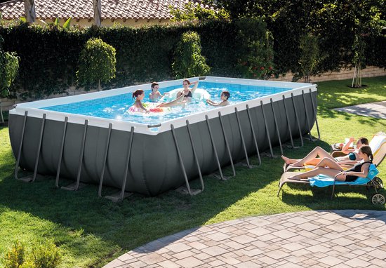Intex zwembad rechthoekig Ultra XTR Frame 732x366x132 cm met zandfilter en  accessoires... | bol.com