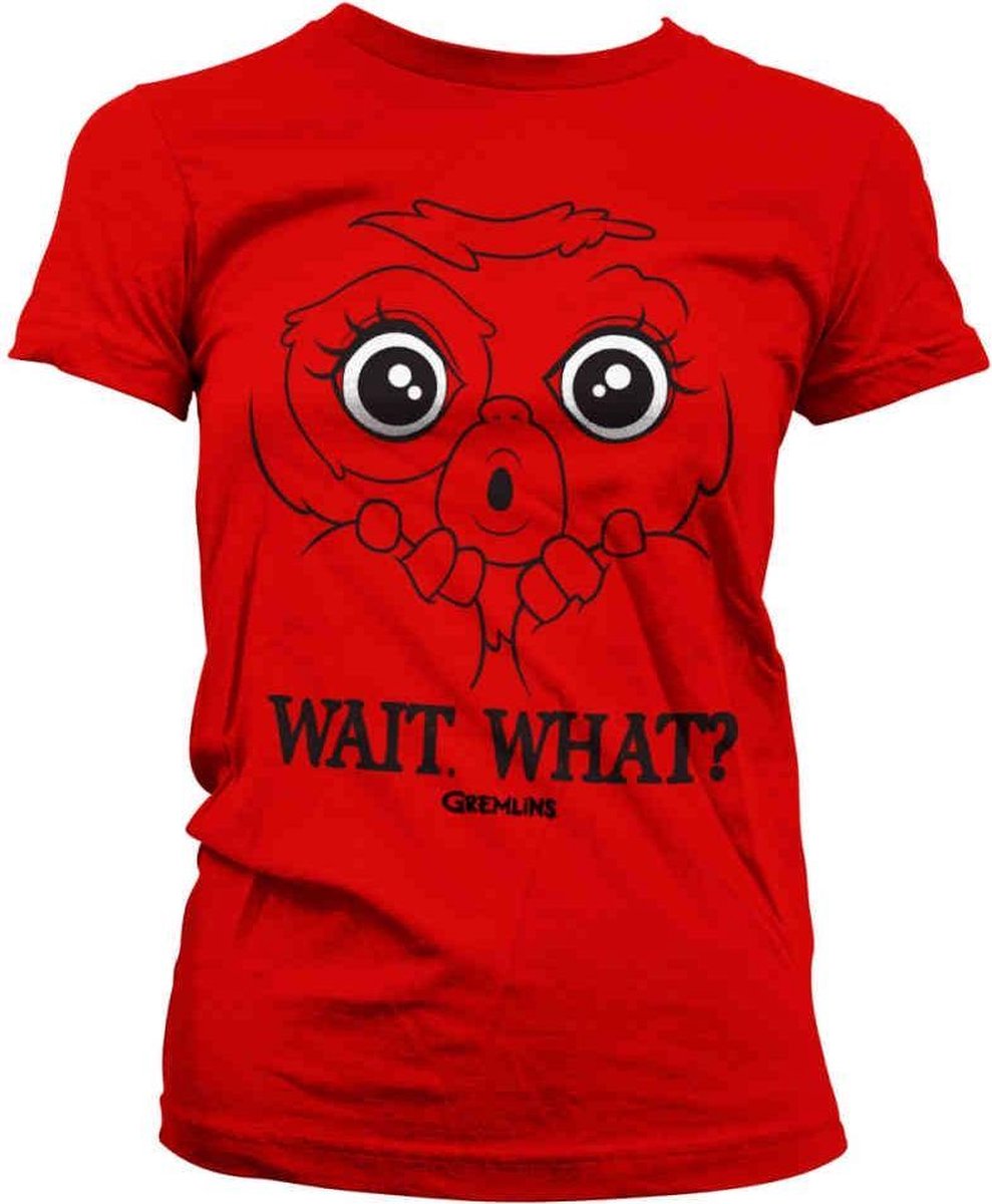 Gremlins Dames Tshirt -M- Wait. What? Rood