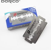 100stuks Dorco dubbelzijdige scheermesjes| 10x10 Dorco Platinum Double Edge Blades 100pcs - Shavette of Open Klapmes| Scheermessen|