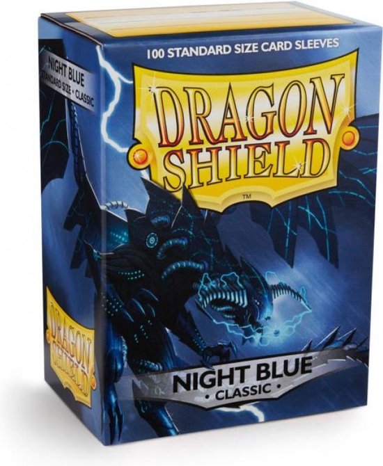 Afbeelding van het spel Dragonshield 100 Box Sleeves Classic Night Blue