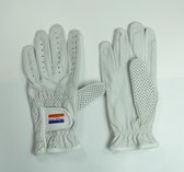 MaChique paardrijhandschoenen wit leer maat XL HT5160
