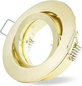 Ledmaxx Inbouwspot rond goud kantelbaar bajonetsluiting voor GU10 | zaagmaat 68mm