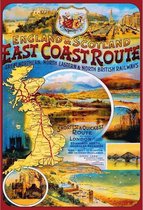 Wandbord - England & Scotland East Coastroute