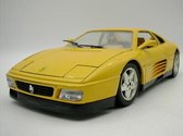 Ferrari 348TB (1989) Geel 1/18 Bburago - Modelauto - Schaalmodel - Miniatuurauto