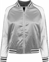 Urban Classics Jacket -S- 3-Tone Souvenir Zilverkleurig/Wit