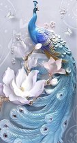 Peacock | Pauw - 70x50cm - VIERKANT – HQ Diamond Painting volledig dekkend - Diamant Schilderen  voor Volwassenen - dieren