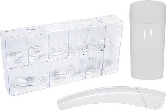 Nageltips Set - 500 Stuks Transparant / Clear in Stevige Tipbox - Tips voor Acryl Nagels & Gelnagels - Hoge Kwaliteit - Professionele Markt - Merkloos