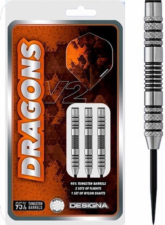 Afbeelding van het spel Designa Darts Dragons V2 Knurled M2 26 gram