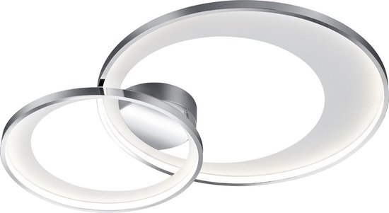 LED Plafondlamp - Trion Granity - 36W - Warm Wit 3000K - Dimbaar - Ovaal - Mat - Aluminium