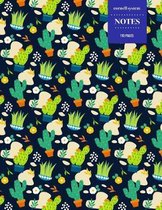 Cornell System Notes 110 Pages: Cactus Notebook for Professionals and Students, Teachers and Writers - Succulent Llama Pattern