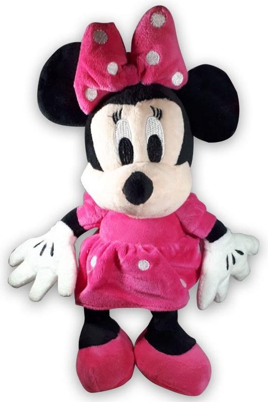 spijsvertering groep kanaal Minnie Mouse Pluche Knuffel Roze 25cm Mickey Mouse Disney Mickey Minnie  Mouse knuffel... | bol.com