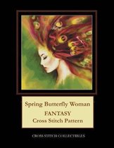 Spring Butterfly Woman: Fantasy Cross Stitch Pattern