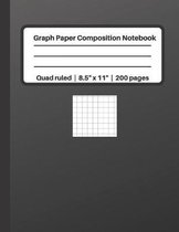 Graph Paper Composition Notebook Quad ruled - 8.5  x 11  - 200 pages