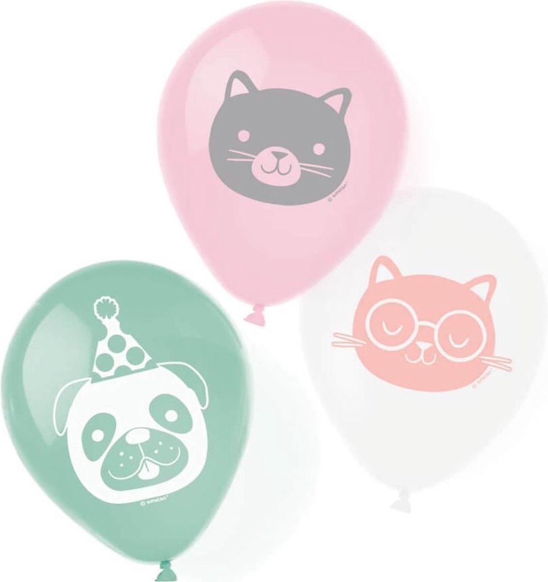 Amscan - Hello Pets - Ballonnen (6 stuks)