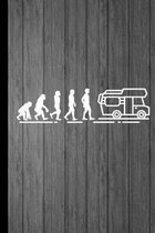 Evolution Van: Minivan Recreational Vehicle RV Truck Gift For Auto Mechanic (6''x9'') Dot Grid Notebook To Write In