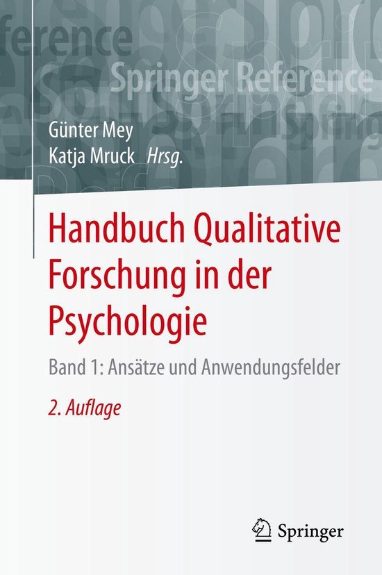 Handbuch Qualitative Forschung in der Psychologie - cover
