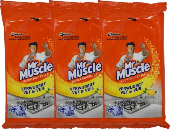 Bol Com Mr Muscle Vochtige Keuken Doekjes Schoonmaakdoekjes Citroen Geur 3 Stuks