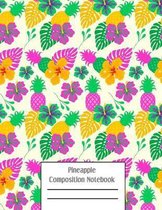 Pineapple Composition Notebook: Cacti Succulent Plants Writing Pages