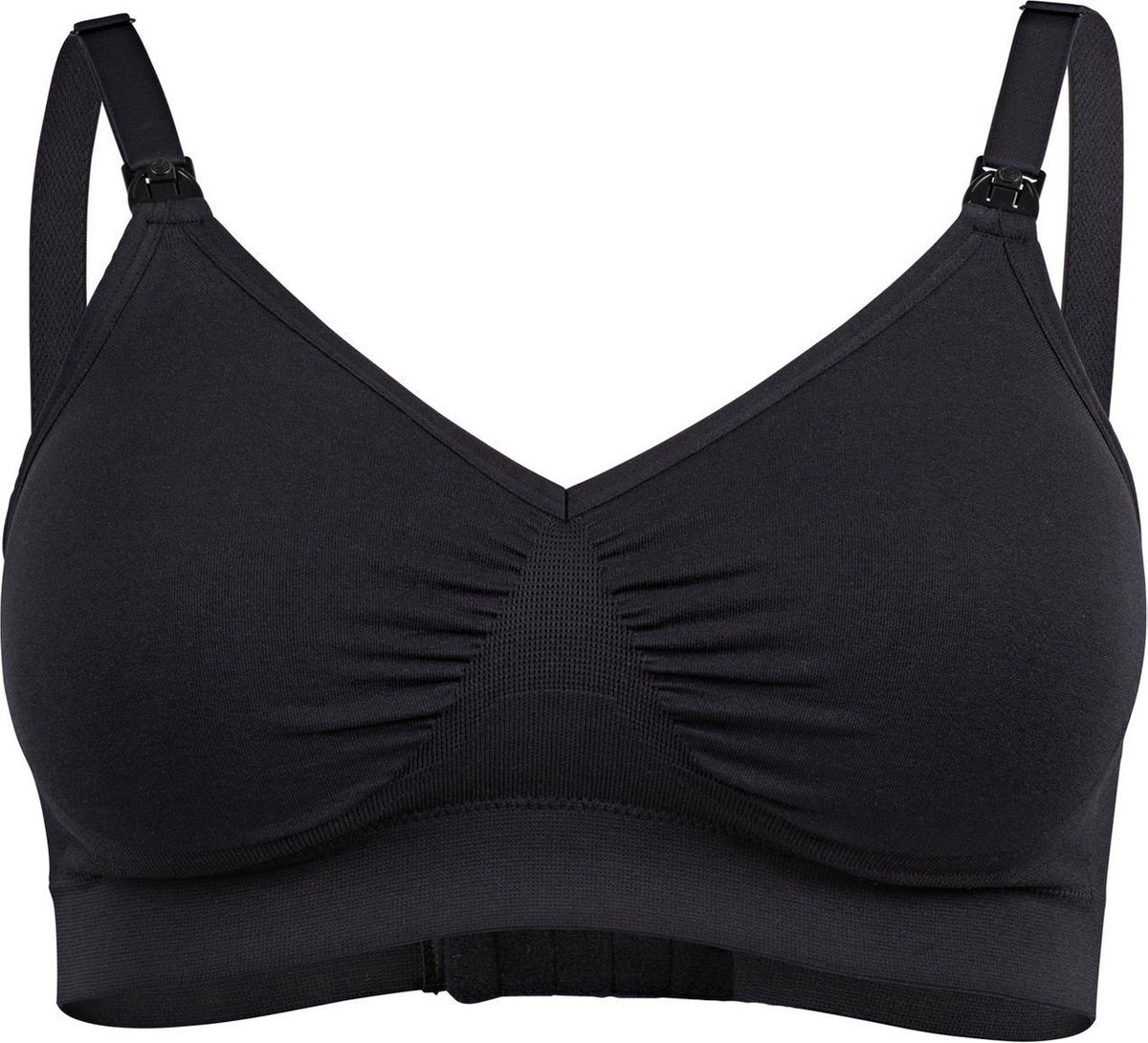 Medela Keep Cool Ultra bh - Naadloze voedingsbh - Zwangerschapsbh met 6 ademende zones - Soft Touchmateriaal – Comfortabel en ondersteunend - Zwart