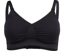 Medela Keep Cool Ultra bh - Naadloze voedingsbh - Zwangerschapsbh met 6 ademende zones - Soft Touchmateriaal – Comfortabel en ondersteunend - Zwart - Maat S