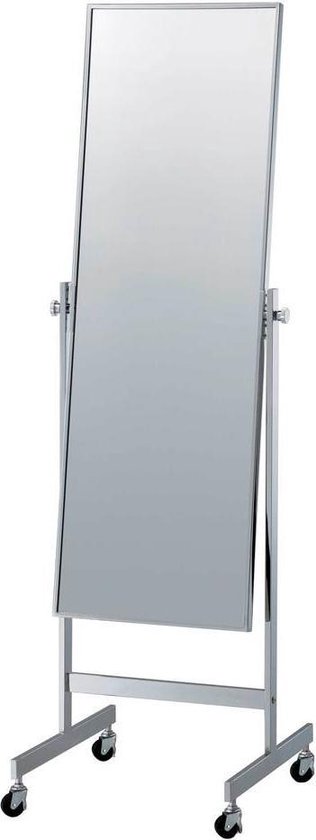 Verstelbare Spiegel op Wielen (B50cm) - Chroom | bol.com