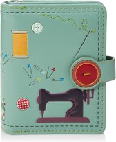 Shagwear Portemonnee - Compact Beugelportemonnee - Dames - Kunstleer - Sewing Needs (0389sm)