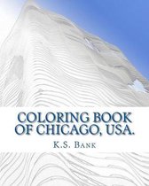 Coloring Book of Chicago, USA.
