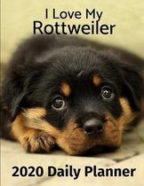 I Love My Rottweiler: 2020 Daily Planner