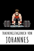 Trainingstagebuch von Johannes: Personalisierter Tagesplaner f�r dein Fitness- und Krafttraining im Fitnessstudio oder Zuhause