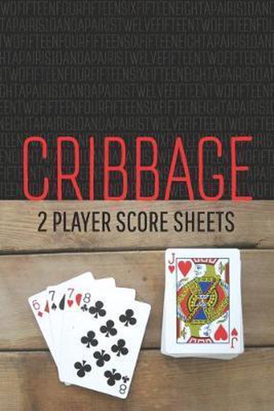 CRIBBAGE Two Player Score Sheets Keep Score On The Go Without A
