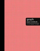 Graph Paper Notebook 1/4 Inch: Pink Cover - Blank Quad Ruled 1/4 inch Square Lined Grid Pages and White Paper - 5x5 Graph Paper Notebook - Compositio