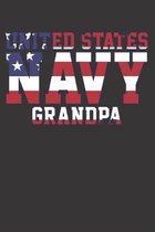 US Navy Grandpa Notebook Journal: US Navy Grandpa Notebook Journal Gift Dot Grid 6 x 9 120 Pages