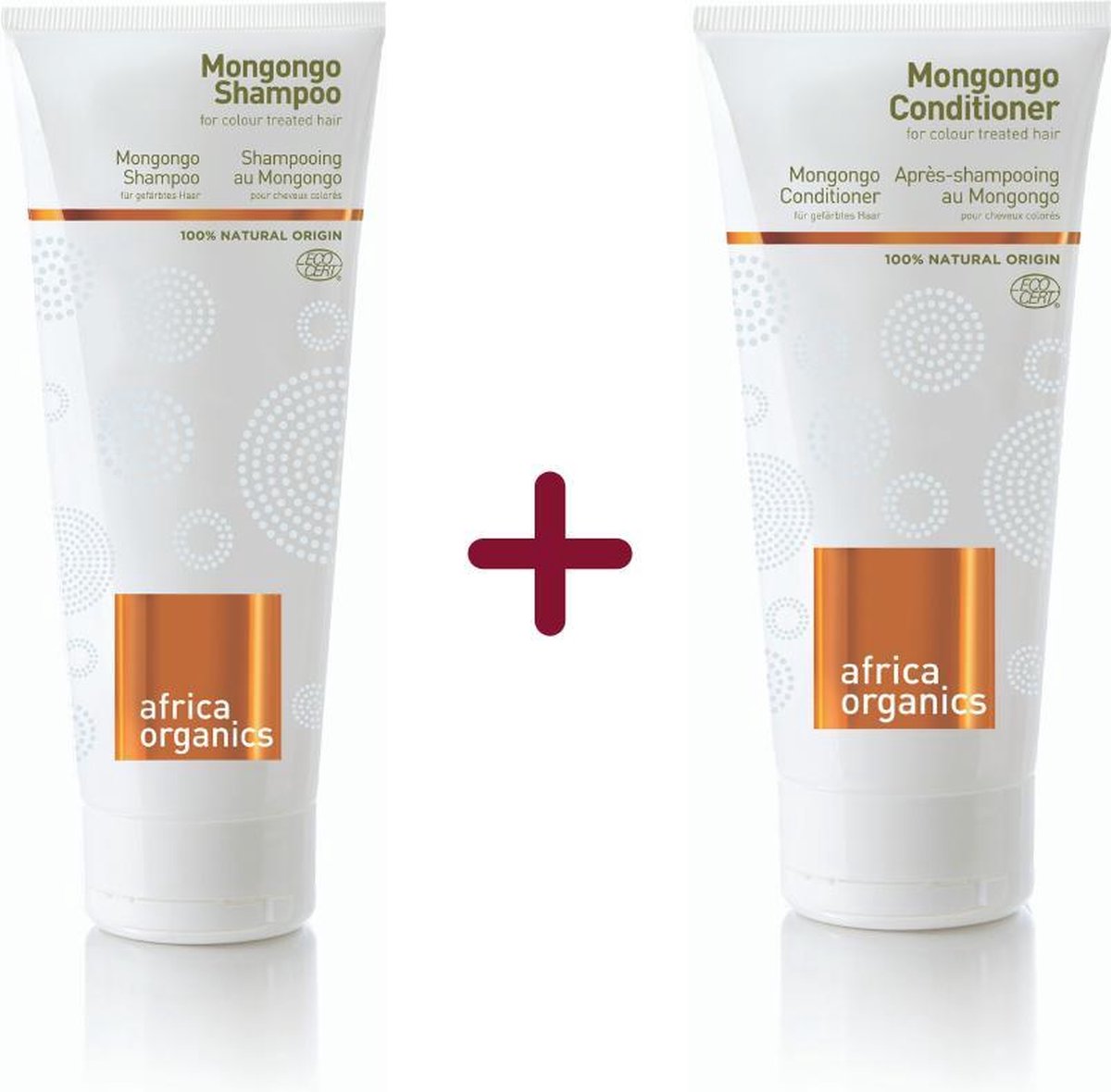 Africa Organics Mongongo Shampoo (210 ml) & Mongongo Conditioner (200 ml) - 2-pack