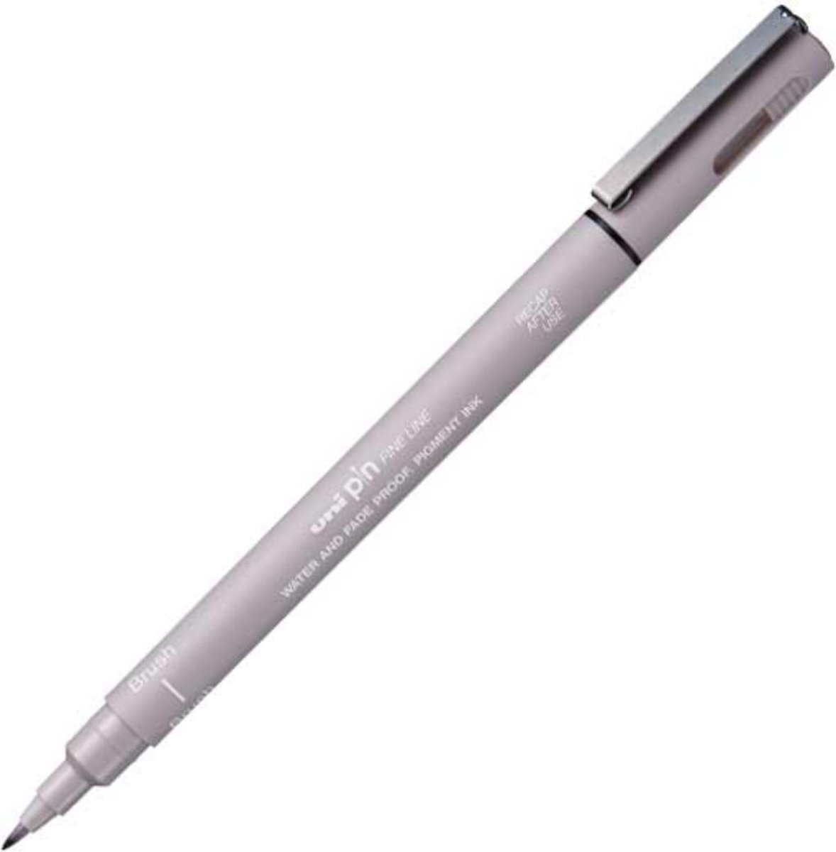 Uni-ball Uni Pin Brush Pen Lichtgrijs