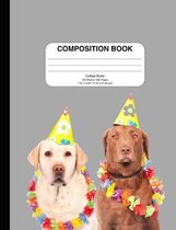 Composition Notebook with Dog (Labrador--wide ruled)