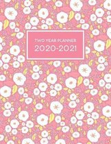Two Year Planner 2020-2021: Monthly Calendar Notebook Includes 24 Months from January 2020 to December 2021 - Monday Start Months Only