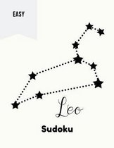 Leo Sudoku: 100 Easy Puzzles In Large Print Zodiac Themed